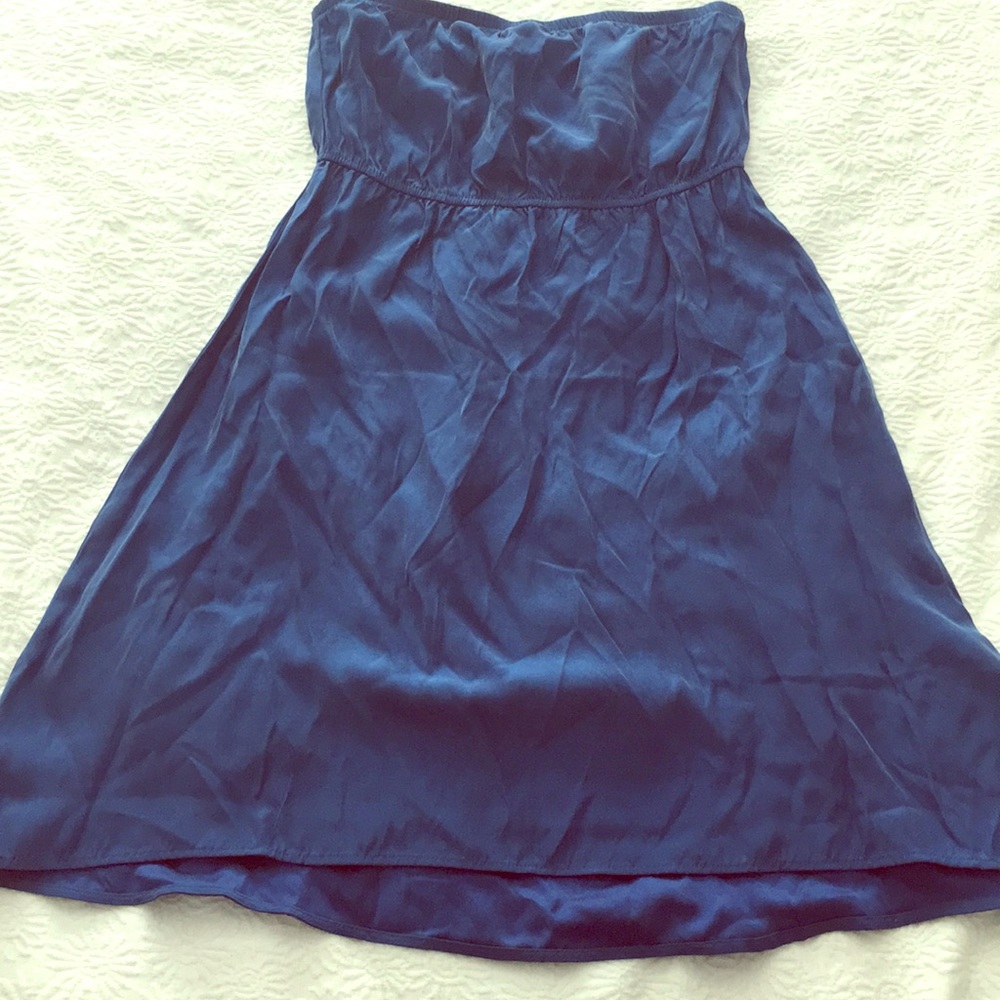 Hurley Strapless Short Silk Dress